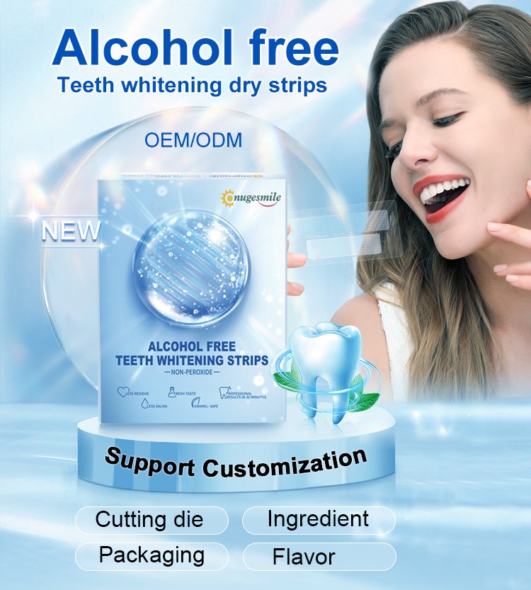 Alcohol Free Teeth Whitening Dry Strips